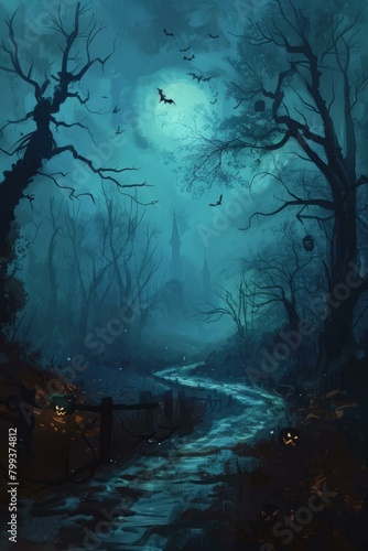 The path to a haunted house
