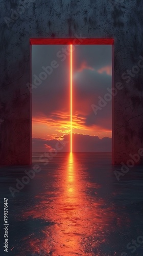 Red Portal To Another World