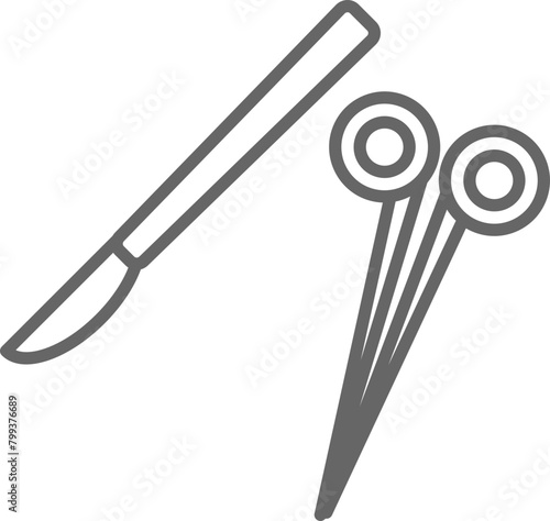 surgical scalpel icon
