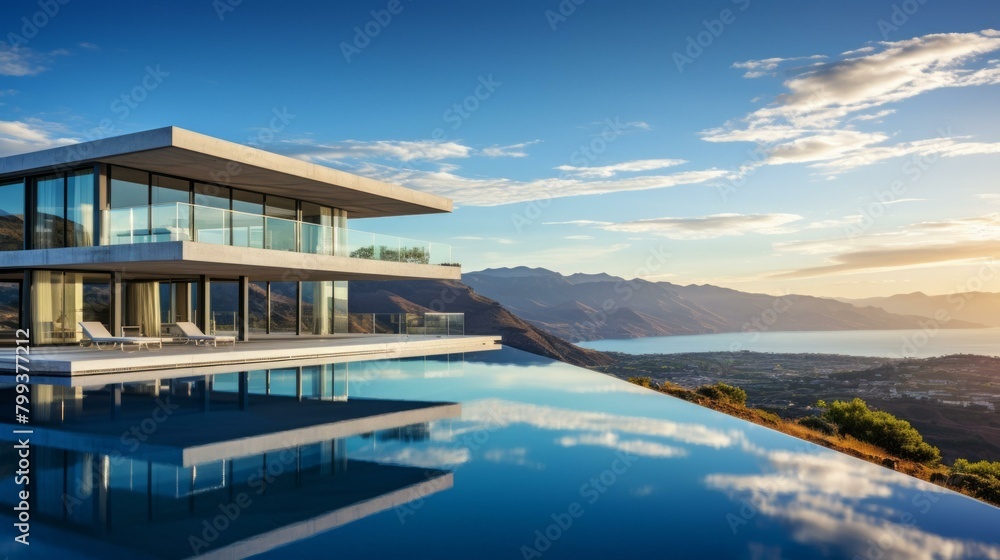 Modern house with amazing view and infinity pool