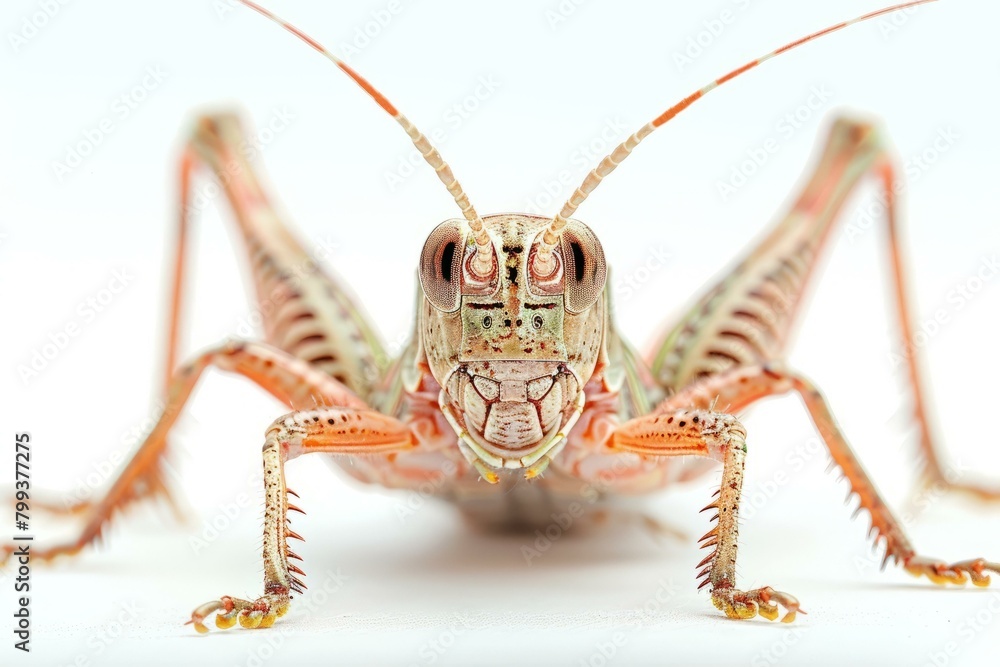 A macro photo of a lubber grasshopper A macro photo of a lubber grasshopper