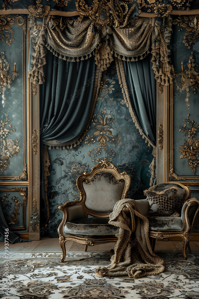 A grand luxury background featuring ornate details and luxurious fabrics, conveying an air of exclusivity and sophistication. A grand luxury background featuring ornate details and luxurious fabrics, conveying an air of exclusivity and sophistication.