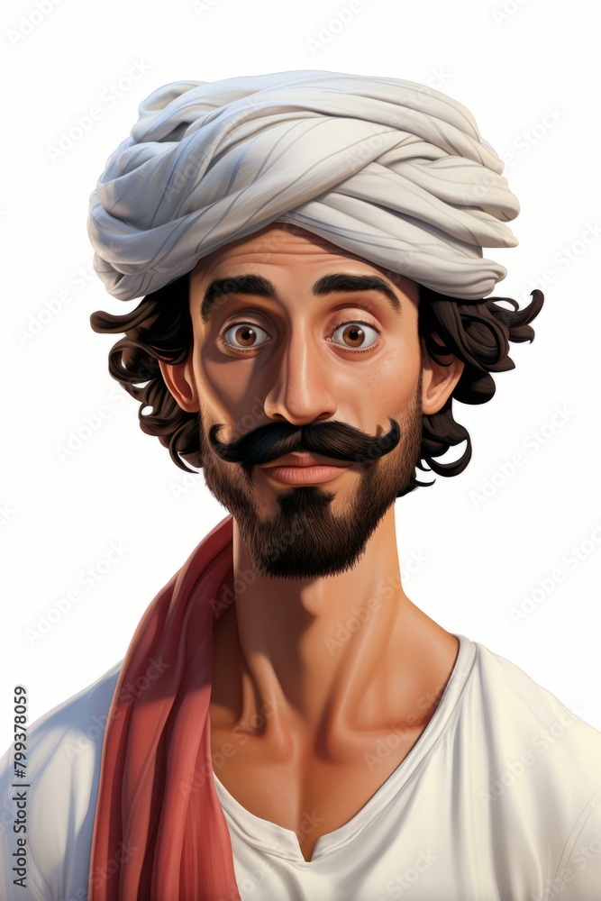Surprised Indian man wearing a turban Surprised Indian man wearing a turban