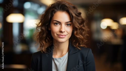 Headshot of a young professional woman in a suit