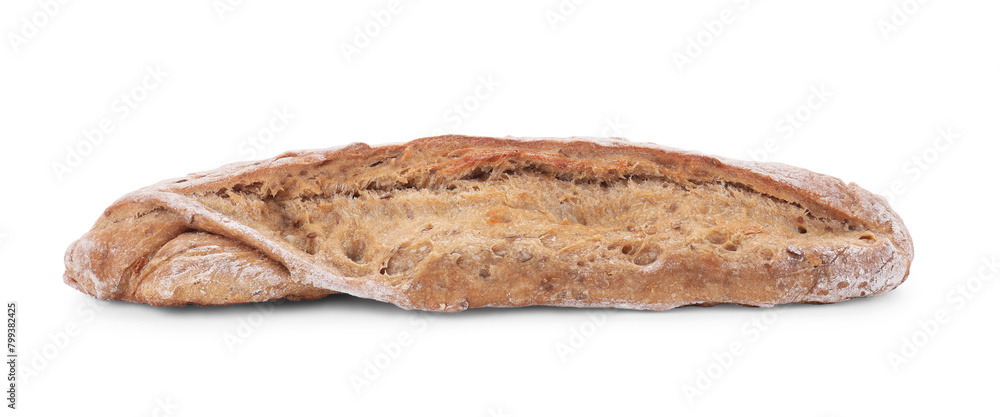 Freshly baked sourdough bread isolated on white Freshly baked sourdough bread isolated on white