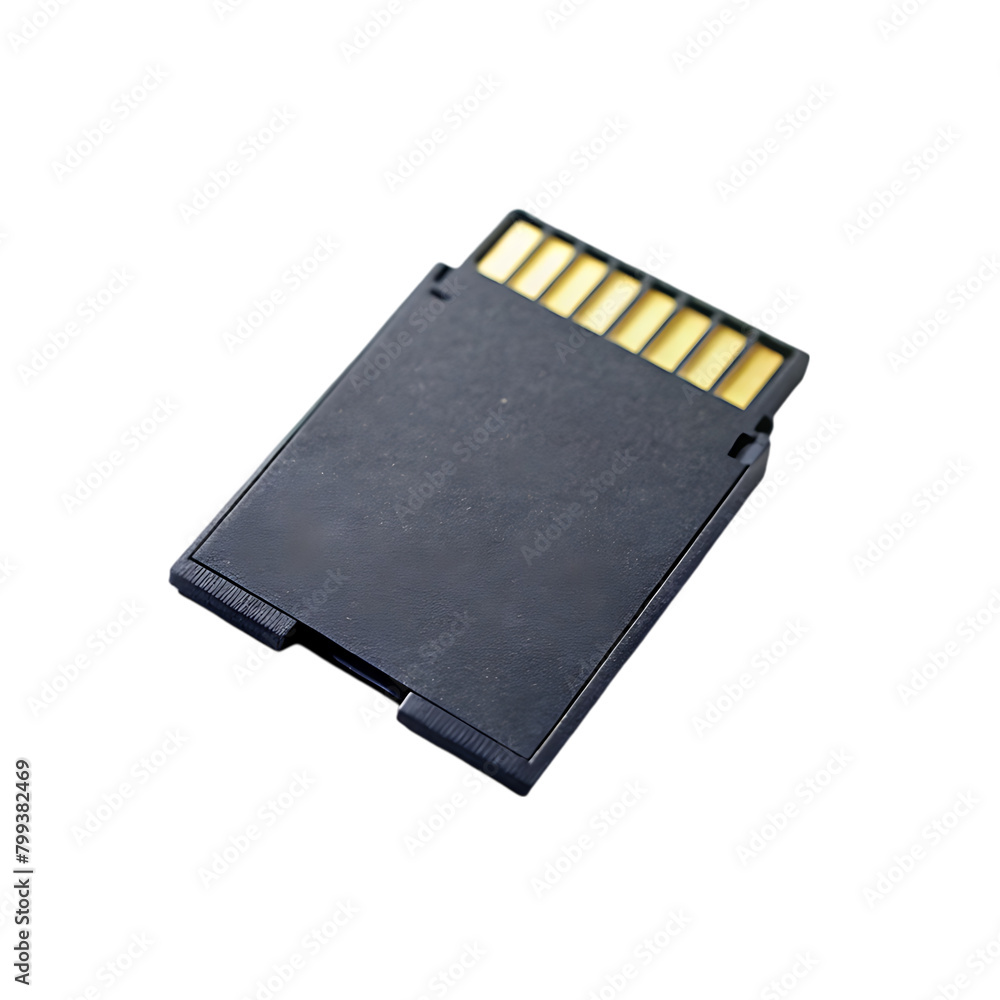Black sd memory card compact card with gold colored connectors Black sd memory card compact card with gold colored connectors