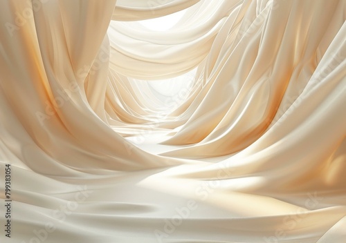 Wavy beige cloth