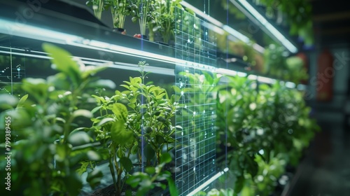 Revolutionary AIControlled Biodynamic Farming Technology on Interactive Transparent Display