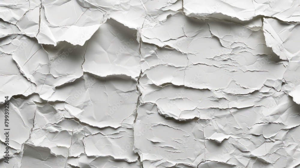 White crumpled paper texture White crumpled paper texture
