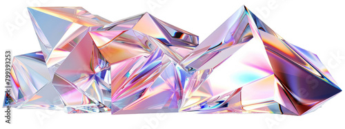 Vibrant Crystal Prism Rainbow Reflections