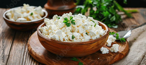 Cottage cheese Curd in the bowl photo