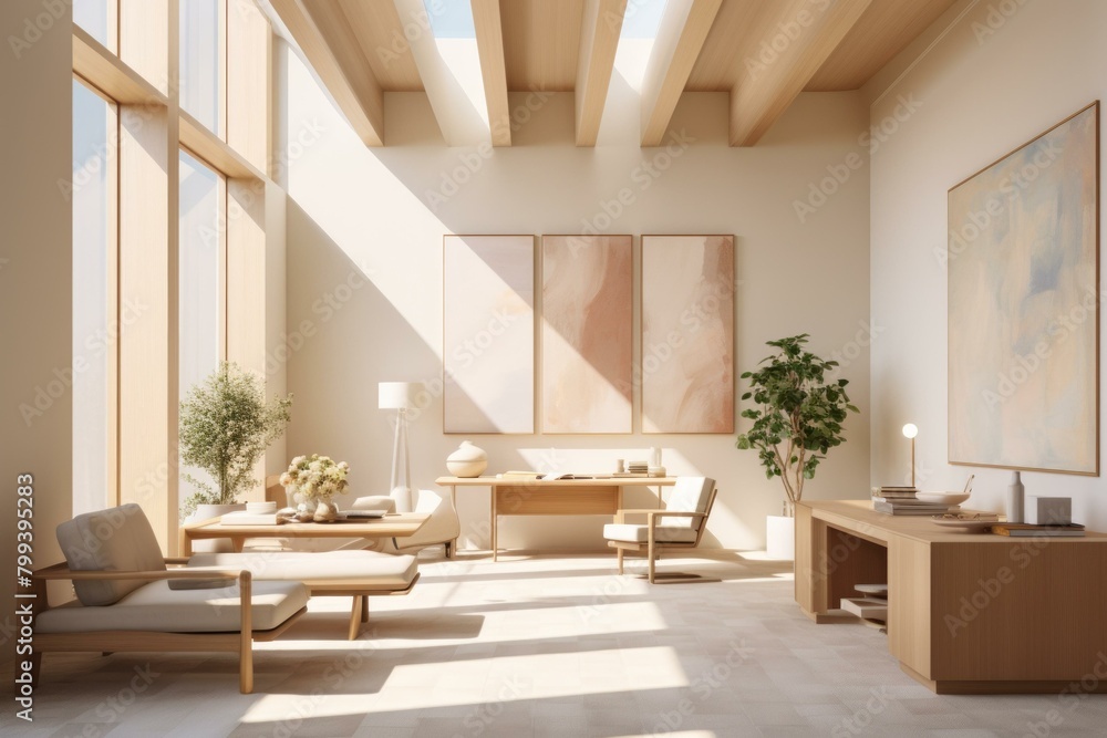 Bright and Airy Home Office With Natural Light Bright and Airy Home Office With Natural Light