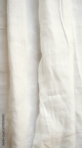 Close-up of a white curtain