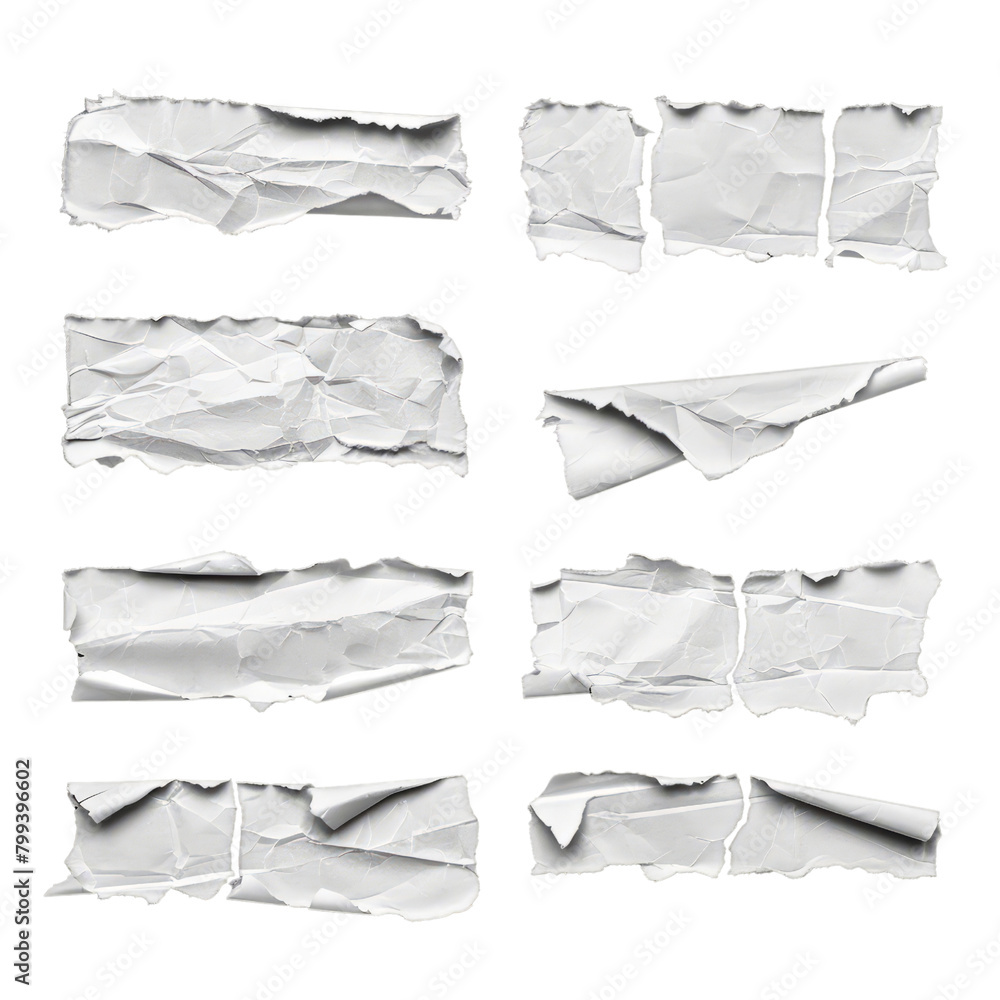 A bunch of scraps of paper that you can use as design materials. Realistic scraps of paper that you can use as collage design materials. A bunch of scraps of paper that you can use as design materials. Realistic scraps of paper that you can use as collage design materials.