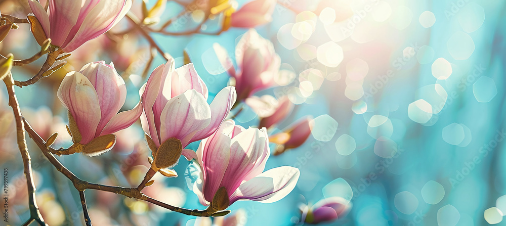 Blooming magnolia tree Blooming magnolia tree