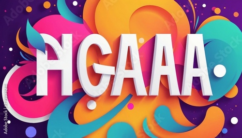Typographic Fusion  Abstract Background with Stylized Letterforms and Typographic Elements