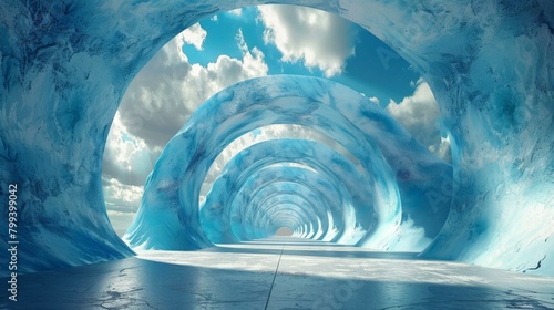 Futuristic Ice Tunnel photo