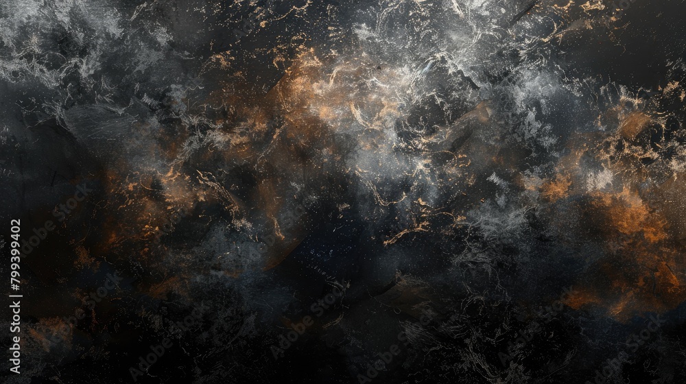 Fototapeta premium Abstract grungy background on a black canvas