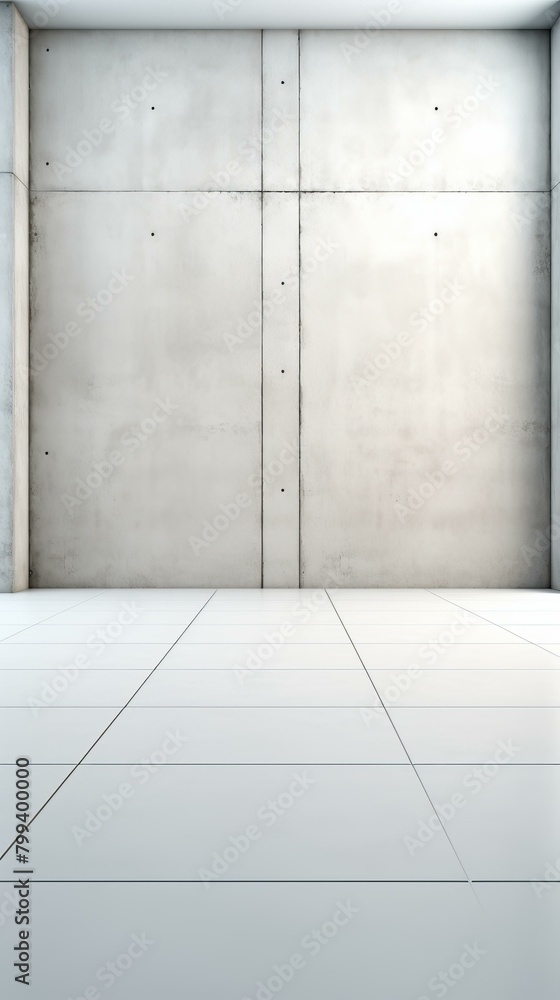 White concrete room White concrete room