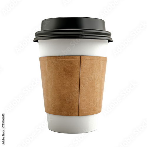 A Cup of Coffee on a White Background