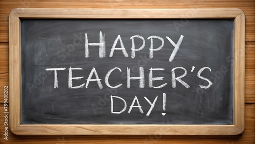 a chalkboard with the words happy teachers day written on it Teachers Day Background