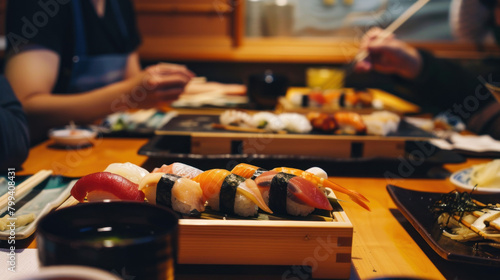 Delicious Sushi Experience View, Culinary World Tour, Food and Street Food