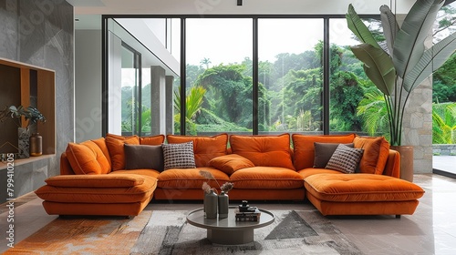 Spacious Living Room With Abundant Furniture