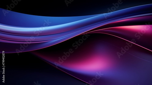 Dynamic Design: Intricate Purple and Black Fabric Pattern Background with Curvy Lines