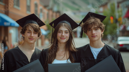 Group of Young People Standing Together