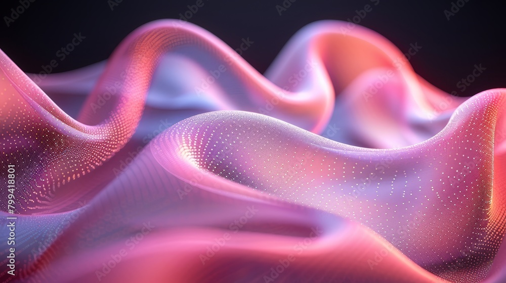 a wave in pink and purple hues against a black backdrop a wave in pink and purple hues against a black backdrop