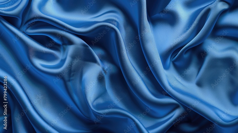 Background with blue fabric texture