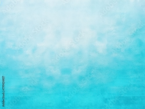 Cyan and white gradient noisy grain background texture painted surface wall blank empty pattern with copy space for product design or text © GalleryGlider