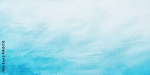 Cyan and white gradient noisy grain background texture painted surface wall blank empty pattern with copy space for product design or text © GalleryGlider