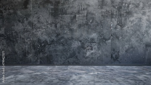 Background of textured dark gray concrete wall
