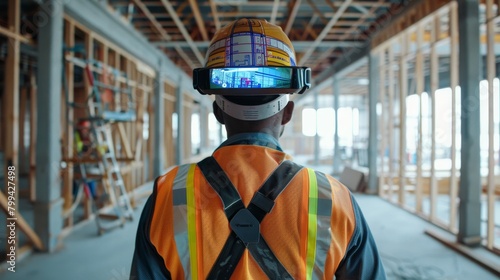Revolutionizing Construction AREnabled Worker Accessing Digital Blueprints on Job Site