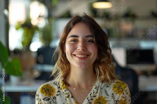 Portrait of a Happy Female UI/UX Designer at Work