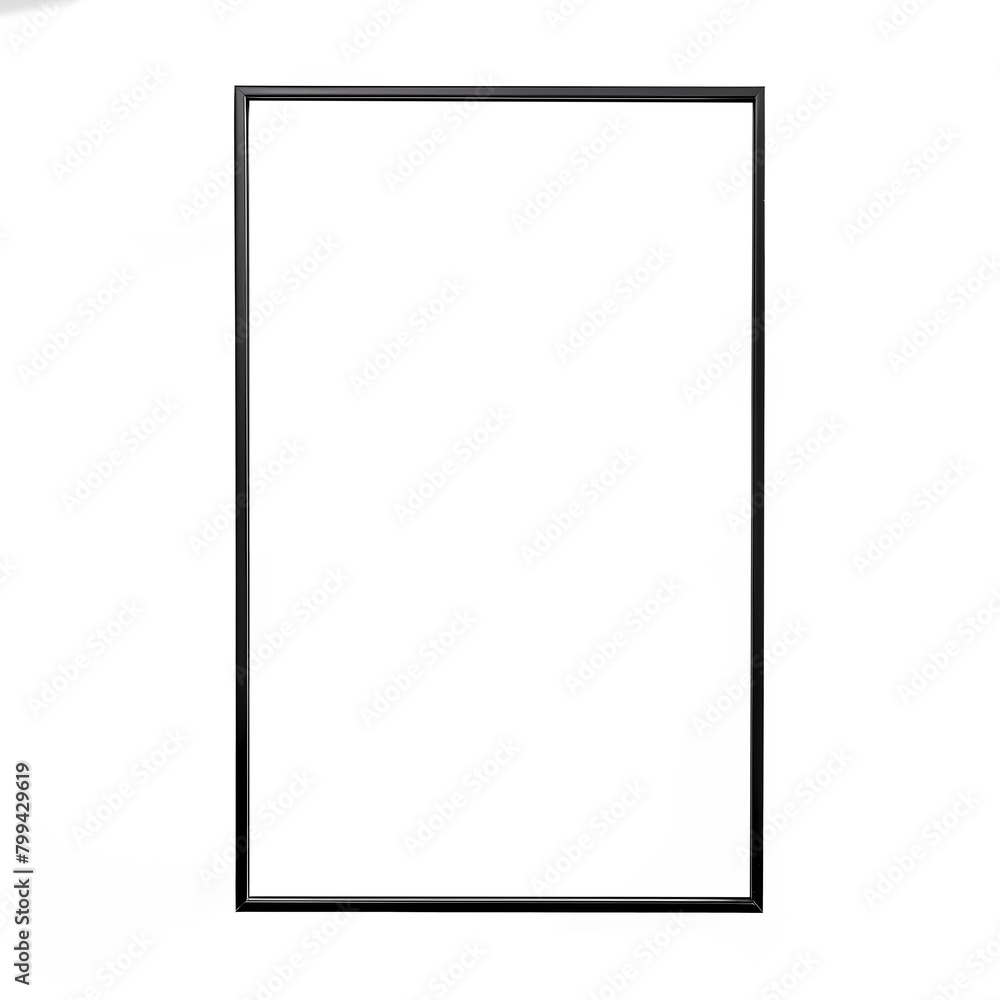 A black framed white background with no writing
