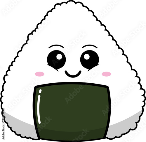 Onigiri mignon et kawaii