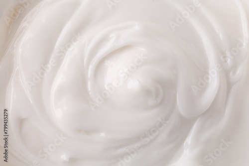 Texture of body care cream as background, top view