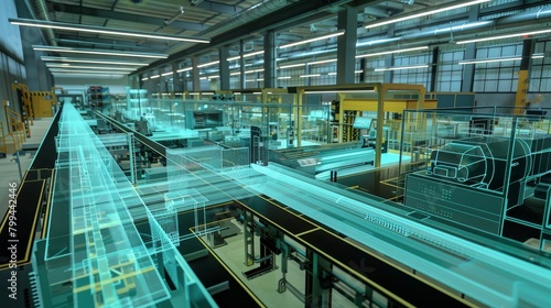 AIOptimized Manufacturing Digital Twin Simulation Enhancing Efficiency in Modern Plant Operations photo