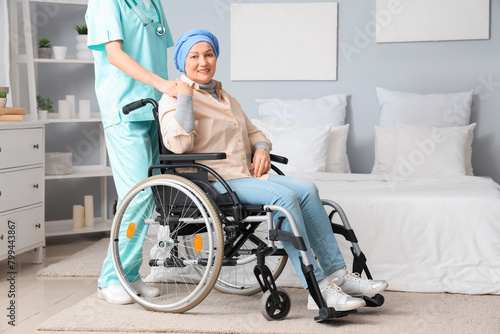 Mature woman after chemothe...
