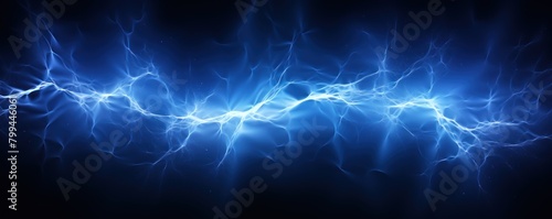 Indigo lightning, isolated on a black background vector illustration glowing indigo electric flash thunder lighting blank empty pattern with copy space