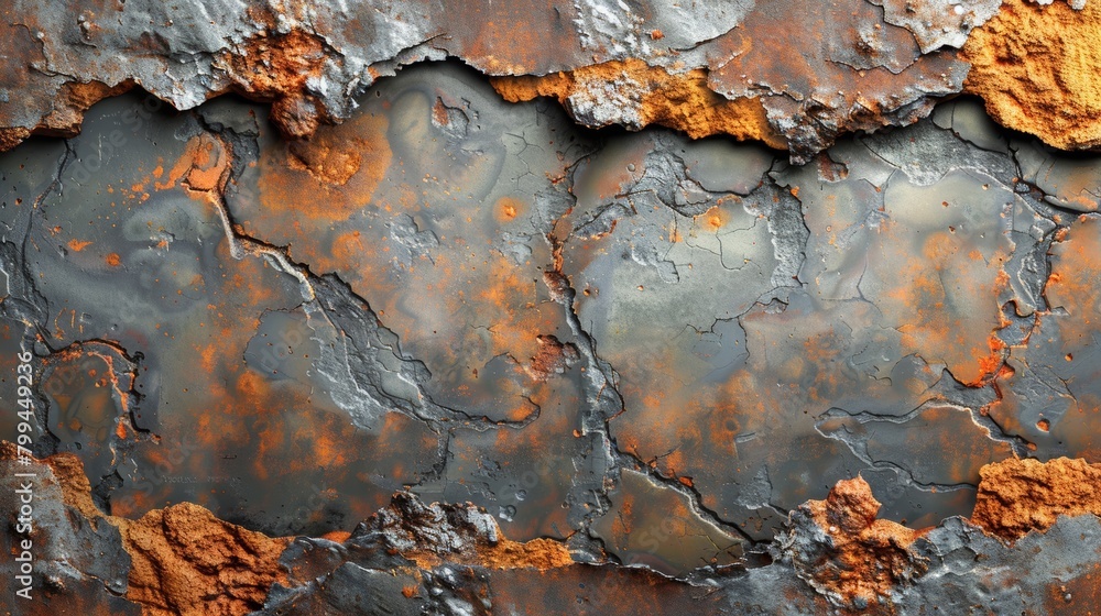 Rusted Metal Surface With Heavy Rust