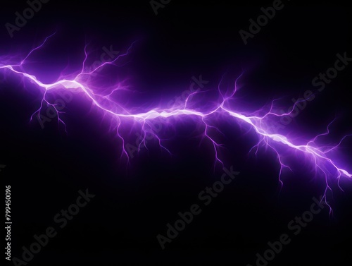Lavender lightning, isolated on a black background vector illustration glowing lavender electric flash thunder lighting blank empty pattern with copy space