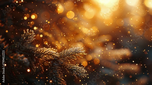 Christmas Tree Illuminated at Night © ArtCookStudio