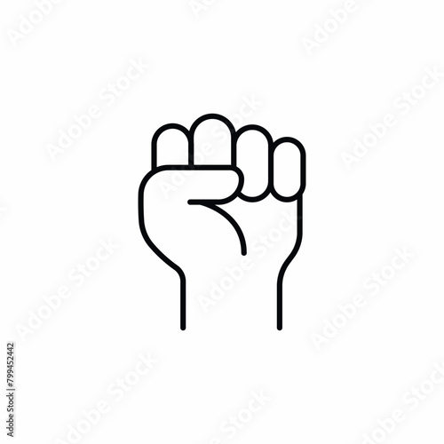 fist up brave victory icon