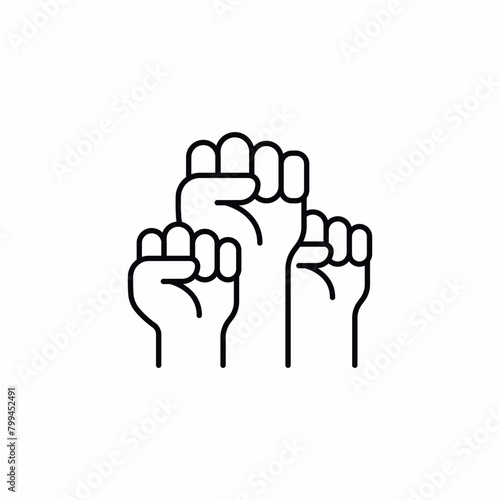 fist up brave victory icon
