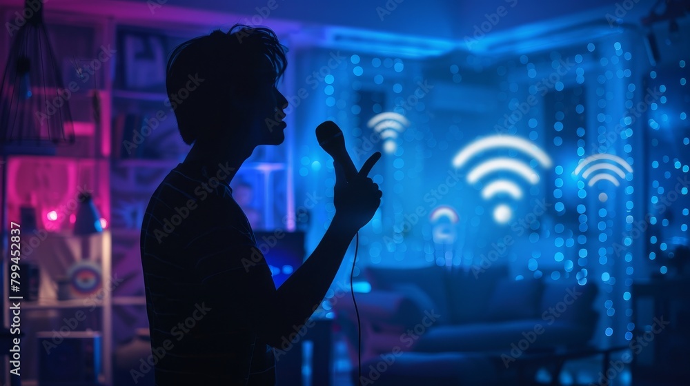 Empowered Control Person Silhouette Using Voice Command for Smart Home Automation on WiFi 7 Network Empowered Control Person Silhouette Using Voice Command for Smart Home Automation on WiFi 7 Network