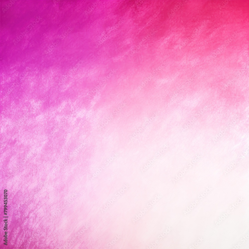 Magenta and white gradient noisy grain background texture painted surface wall blank empty pattern with copy space for product design or text 