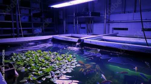 Cuttingedge Aquaculture Smart Tank with AI Monitoring for Healthy Fish and Clean Water